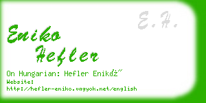 eniko hefler business card